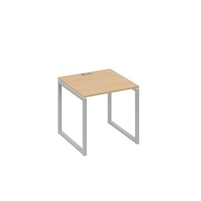 А4 С4 021 НД (Натуральный дуб/Серый) Стол письменный на металлокаркасе QUATTRO