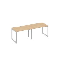 А4 С4 023-2 НД (Натуральный дуб/Серый) Рабочая станция 2х120 опоры QUATTRO