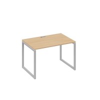 А4 С4 023 НД (Натуральный дуб/Серый) Стол письменный на металлокаркасе QUATTRO