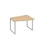 А4 С4 062 НД (Натуральный дуб/Серый) Стол эргономичный правый "Техно" на металлокаркасе QUATTRO