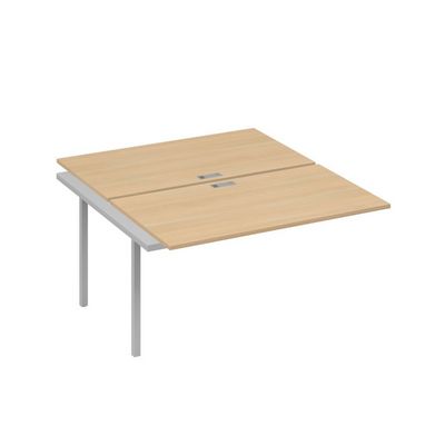 А4 С4 177-1 НД (Натуральный дуб/Серый) Секция станции на металлокаркасе QUATTRO 2х140