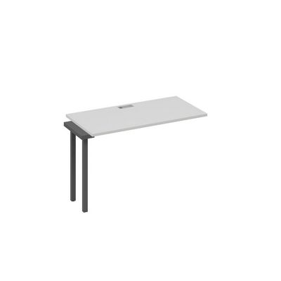 А4 А4 003-1 СЕ (Серый/Антрацит) Секция стола 120 рабочей станции на каркасе QUATTRO