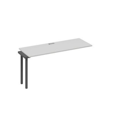 А4 А4 005-1 СЕ (Серый/Антрацит) Секция стола 160 рабочей станции на каркасе QUATTRO