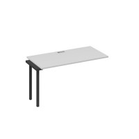 А4 А4 014-1 СЕ (Серый/Антрацит) Секция стола 140 рабочей станции на каркасе QUATTRO