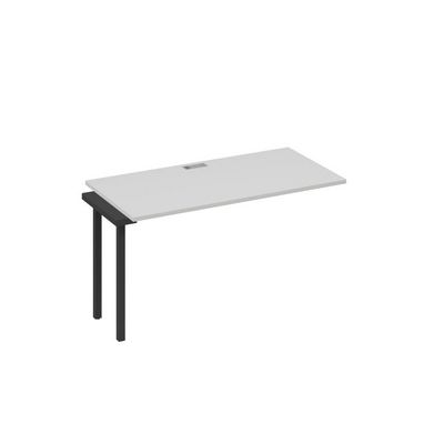 А4 А4 014-1 СЕ (Серый/Антрацит) Секция стола 140 рабочей станции на каркасе QUATTRO