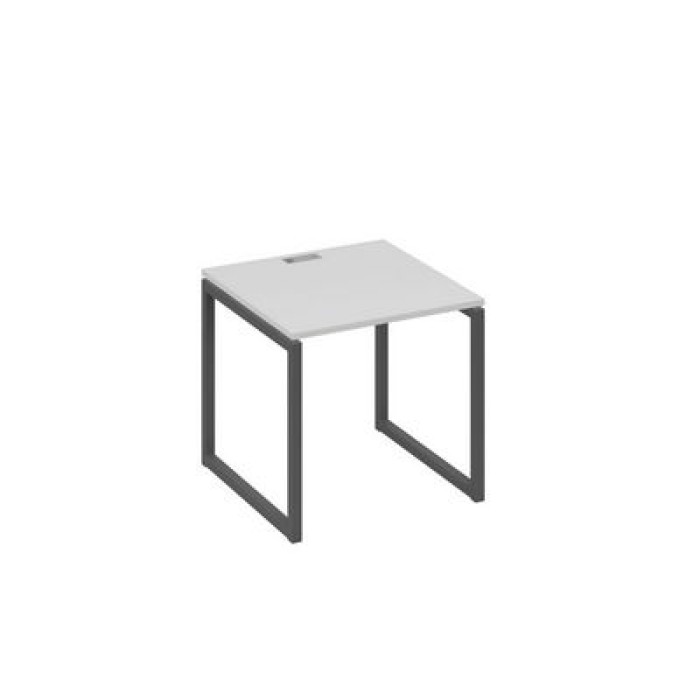 А4 А4 021 СЕ Стол письменный на металлокаркасе QUATTRO, ЛДСП серый, металл антрацит