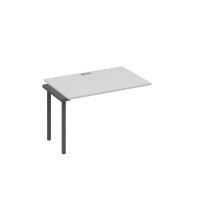 А4 А4 022-1 СЕ (Серый/Антрацит) Секция стола 100 рабочей станции на каркасе QUATTRO