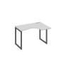 А4 А4 032 СЕ (Серый/Антрацит) Стол эргономичный правый "Классика" на металлокаркасе QUATTRO
