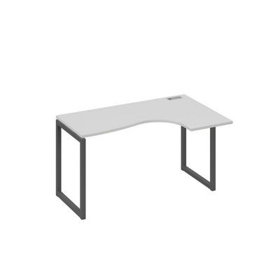 А4 А4 034 СЕ (Серый/Антрацит) Стол эргономичный правый "Классика" на металлокаркасе QUATTRO