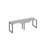 А4 А4 041-2 СЕ (Серый/Антрацит) Рабочая станция QUATTRO 2х120 столы Классика эргономичные