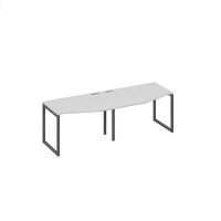 А4 А4 061-2 СЕ (Серый/Антрацит) Рабочая станция опоры QUATTRO столы 2х120 со столами Техно