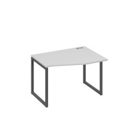 А4 А4 062 СЕ (Серый/Антрацит) Стол эргономичный правый "Техно" на металлокаркасе QUATTRO