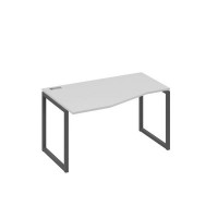 А4 А4 063 СЕ (Серый/Антрацит) Стол эргономичный левый "Техно" на металлокаркасе QUATTRO