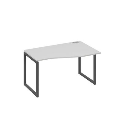 А4 А4 064 СЕ (Серый/Антрацит) Стол эргономичный правый "Техно" на металлокаркасе QUATTRO