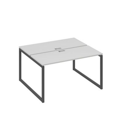 А4 А4 171 СЕ (Серый/Антрацит) Рабочая станция на каркасе QUATTRO столы 2х140