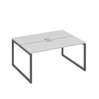 А4 А4 172 СЕ (Серый/Антрацит) Рабочая станция на каркасе QUATTRO столы 2х160