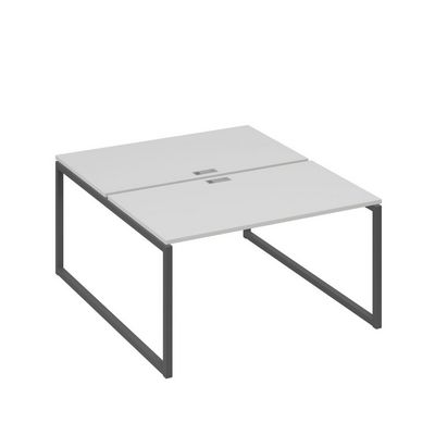 А4 А4 177 СЕ (Серый/Антрацит) Рабочая станция на каркасе QUATTRO столы 2х140