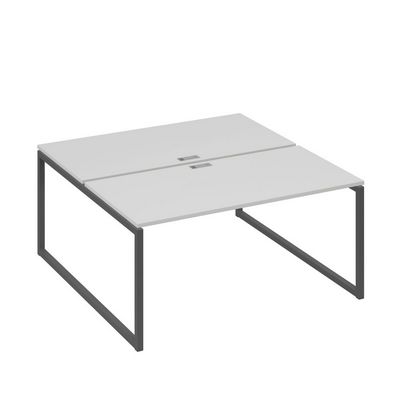 А4 А4 178 СЕ (Серый/Антрацит) Рабочая станция на каркасе QUATTRO столы 2х160