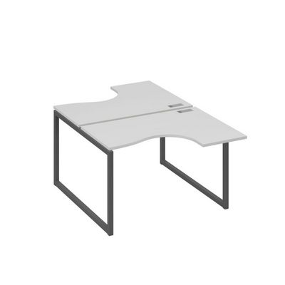 А4 А4 180 СЕ (Серый/Антрацит) Рабочая станция опоры QUATTRO столы 2х120 Классика