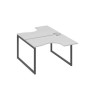 А4 А4 180 СЕ (Серый/Антрацит) Рабочая станция опоры QUATTRO столы 2х120 Классика