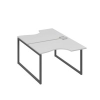 А4 А4 183 СЕ (Серый/Антрацит) Рабочая станция опоры QUATTRO столы 2х120 Классика