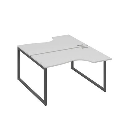 А4 А4 184 СЕ (Серый/Антрацит) Рабочая станция опоры QUATTRO столы 2х140 Классика