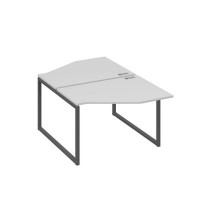 А4 А4 186 СЕ (Серый/Антрацит) Рабочая станция опоры QUATTRO со столами Техно 2х120