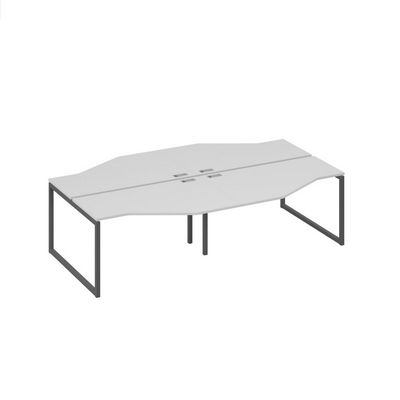 А4 А4 187-2 СЕ (Серый/Антрацит) Рабочая станция каркас QUATTRO столы 4х140 Техно