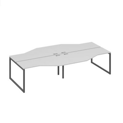 А4 А4 188-2 СЕ (Серый/Антрацит) Рабочая станция каркас QUATTRO столы 4х160 Техно