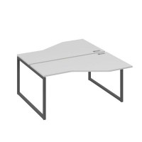 А4 А4 188 СЕ (Серый/Антрацит) Рабочая станция опоры QUATTRO со столами Техно 2х160