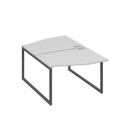 А4 А4 189 СЕ (Серый/Антрацит) Рабочая станция каркас QUATTRO столы 2х120 Техно