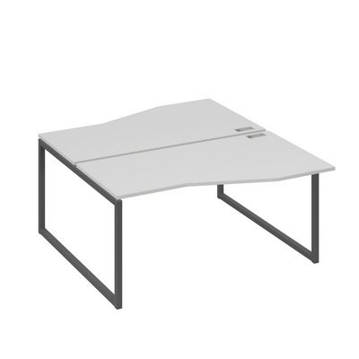 А4 А4 191 СЕ (Серый/Антрацит) Рабочая станция каркас QUATTRO столы 2х160 Техно