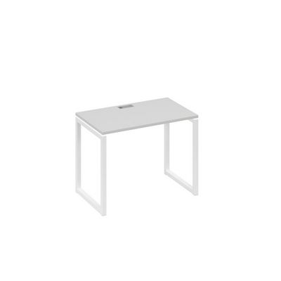 А4 Б4 002 СЕ (Серый/Белый) Стол письменный на металлокаркасе QUATTRO