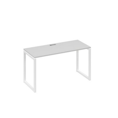 А4 Б4 004 СЕ (Серый/Белый) Стол письменный на металлокаркасе QUATTRO
