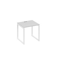 А4 Б4 011 СЕ (Серый/Белый) Стол письменный на металлокаркасе QUATTRO