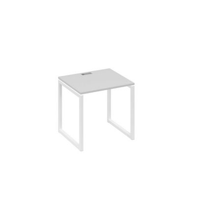 А4 Б4 011 СЕ (Серый/Белый) Стол письменный на металлокаркасе QUATTRO