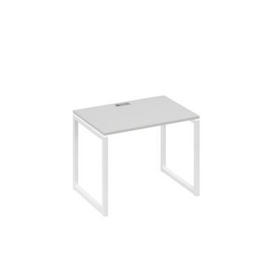 А4 Б4 012 СЕ (Серый/Белый) Стол письменный на металлокаркасе QUATTRO