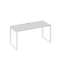 А4 Б4 015 СЕ (Серый/Белый) Стол письменный на металлокаркасе QUATTRO