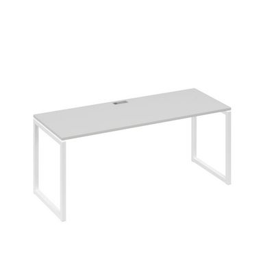 А4 Б4 016 СЕ (Серый/Белый) Стол письменный на металлокаркасе QUATTRO