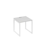 А4 Б4 021 СЕ (Серый/Белый) Стол письменный на металлокаркасе QUATTRO