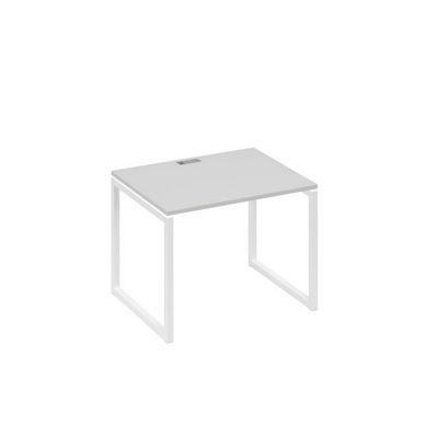 А4 Б4 022 СЕ (Серый/Белый) Стол письменный на металлокаркасе QUATTRO