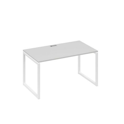 А4 Б4 024 СЕ (Серый/Белый) Стол письменный на металлокаркасе QUATTRO