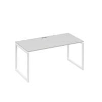 А4 Б4 025 СЕ (Серый/Белый) Стол письменный на металлокаркасе QUATTRO