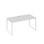 А4 Б4 025 СЕ (Серый/Белый) Стол письменный на металлокаркасе QUATTRO
