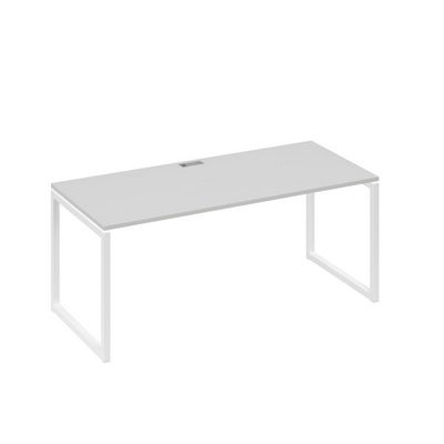 А4 Б4 026 СЕ (Серый/Белый) Стол письменный на металлокаркасе QUATTRO