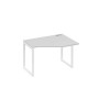 А4 Б4 052 СЕ (Серый/Белый) Стол эргономичный правый "Техно" на металлокаркасе QUATTRO