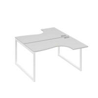 А4 Б4 181 СЕ (Серый/Белый) Рабочая станция опоры QUATTRO столы 2х140 Классика