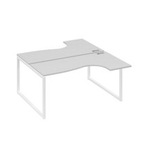 А4 Б4 182 СЕ (Серый/Белый) Рабочая станция опоры QUATTRO столы 2х160 Классика