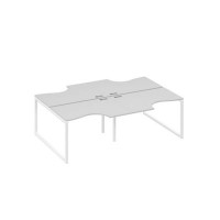 А4 Б4 183-2 СЕ (Серый/Белый) Станция рабочая QUATTRO 4х120 со столами Классика