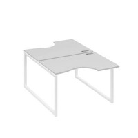 А4 Б4 183 СЕ (Серый/Белый) Рабочая станция опоры QUATTRO столы 2х120 Классика